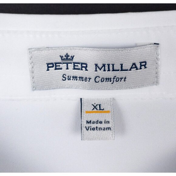 Peter Millar BMW Championship Summer Comfort Golf Polo Shirt XL Stretch White - Picture 3 of 14